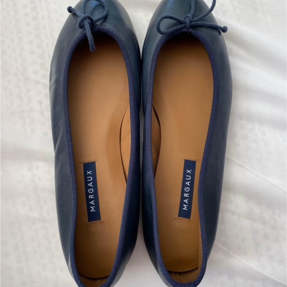 Margaux Shoes - Margaux Navy Ballet Flats